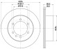 Диск гальмівний задній Nissan Patrol 2.8, 3.0, 4.2, 4.8 (00-) - (4320605J03, 4320605J04, 43206VB000) NISSHINBO ND2045 (фото 1)