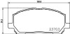 Колодки тормозные дисковые передние Lexus RX 300 3.0 (00-03) - (0446548030) NISSHINBO NP1041 (фото 1)