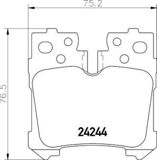 Колодки гальмівні дискові задні Lexus LS 460, 600h (06-) - (0446650130, 0446650160, 044660W020) NISSHINBO NP1080