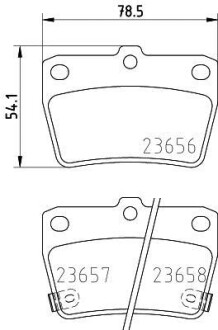 Колодки гальмівні дискові задні Toyota RAV-4/Chery Tiggo 1.8, 2.0, 2.4 (00-) - NISSHINBO NP1081