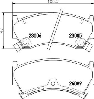 Колодки тормозные дисковые передние Nissan Almera 1.4, 1.6 (95-00) - NISSHINBO NP2007