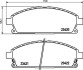 Колодки тормозные дисковые передние Nissan X-Trail 2.0, 2.5 (03-) - (06450SJK010, 45022S3VA10, 45022SJK010) NISSHINBO NP2009 (фото 1)