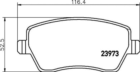 Колодки гальмівні дискові передние Renault Duster, Dokker, Logan, Kangoo 1.5, 1.6 (08-) - (d1060BH40A, 410604775R, 4106000Q0K) NISSHINBO NP2010 (фото 1)