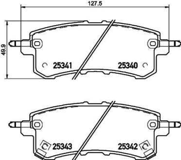 Колодки гальмівні дискові задні Infiniti QX56/Nissan Patrol 5.6 (10-) - (d40601LB0A, D40601LB8E) NISSHINBO NP2019