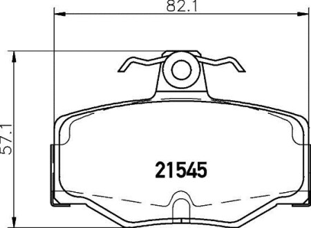 Колодки тормозные дисковые задние Nissan Almera 1.5, 2.2 (03-) - (44060BM40A, 4406070J26, J3611031) NISSHINBO NP2050