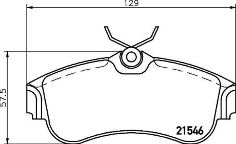 Колодки тормозные дисковые передние Nissan Almera 1.5, 1.8, 2.2 (00-) - (410602F026, 410602F025, 410604M526) NISSHINBO NP2053