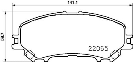 Колодки тормозные дисковые передние Renault Kadjar (15-) - NISSHINBO NP2074