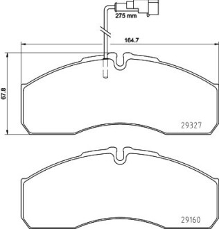 Колодки тормозные дисковые Nissan Cabstar (06-13) - (d1060MB20C, 5001844748, 42536101) NISSHINBO NP2092SC