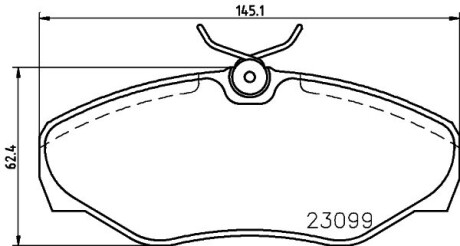 Колодки тормозные дисковые Nissan Primastar (02-),Renault Trafic II (01-) - NISSHINBO NP2098