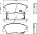 Колодки гальмівні дискові передні Strong Ceramic Mitsubishi L300 - (dbp511111, mb500812, mb500813) NISSHINBO NP3000SC (фото 1)