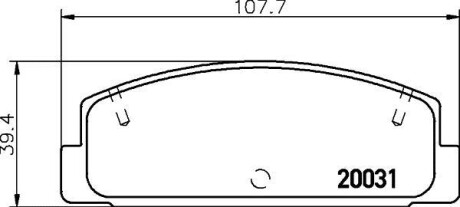 Колодки тормозные дисковые задние Mazda 6 1.8, 2.0, 2.2 (07-) - NISSHINBO NP5004