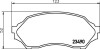 Колодки тормозные дисковые передние Mazda 323 1.4, 1.5, 1.6 (99-04) - (bjyd3323z, b2yd3329z, a15019k2) NISSHINBO NP5005 (фото 1)