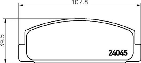 Колодки гальмівні дискові задні Mazda 626 1.8, 2.0 (97-02) - NISSHINBO NP5011