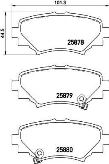 Колодки гальмівні дискові Mazda 3 (BM, BN) (13-) - NISSHINBO NP5035