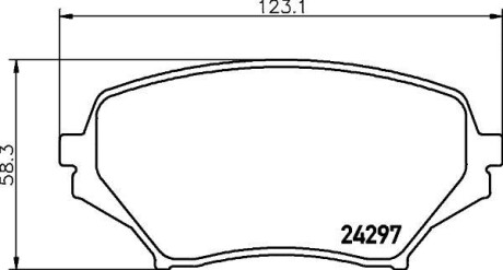 Колодки гальмівні дискові передние Mazda MX-5 1.8, 2.0 (05-15) - NISSHINBO NP5044