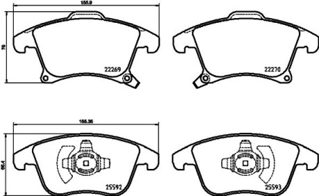 Колодки тормозные дисковые Ford Mondeo V (14-) - NISSHINBO NP5079