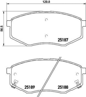 Колодки тормозные дисковые передние Hyundai i20 1.4, 1.6 (10-) - NISSHINBO NP6039