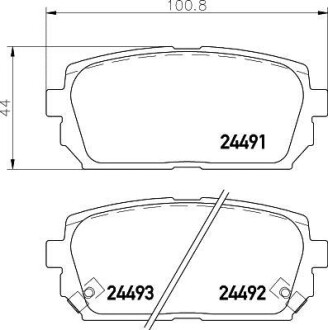 Колодки гальмівні дискові задние Kia Carens 1.6, 2.0 (06-) - (583021DE00, 583021DA00, 583021DA01) NISSHINBO NP6064