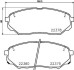 Колодки гальмівні дискові передні Hyundai Santa Fe IV (TM) (18-) - (58101C5A00, 58101C5A70, 58101S1A70) NISSHINBO NP6098 (фото 1)