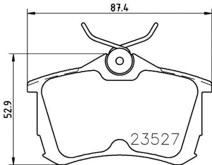 Колодки гальмівні дискові задние Honda Accord VII 2.0, 2.4 (03-08) - (43022S1AE02, 43022S1AE03, 43022S1AE30) NISSHINBO NP8029 (фото 1)