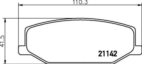 Колодки тормозные дисковые передние Suzuki Jimny 1.3 (98-) - NISSHINBO NP9006