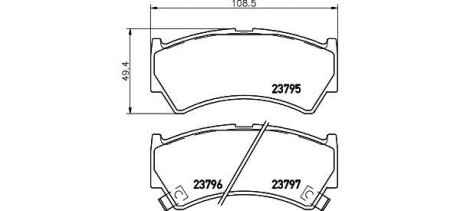 Колодки гальмівні дискові передние Suzuki Baleno 1.9 (98-02) - NISSHINBO NP9014