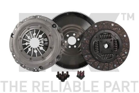 Демпфер + комплект зчеплення VW Caddy 2.0TDI 09- (103kw) (d=240mm) - NK 1347156