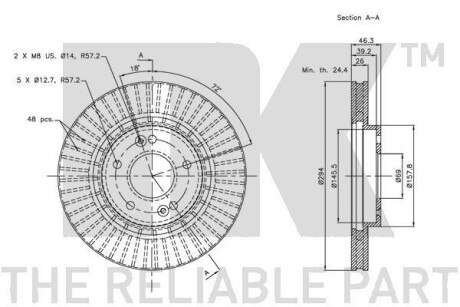Фото 3 - Тормозной диск NK 203415