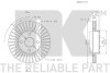 Гальмівний диск - ((435120D060, 435120D060000)) NK 2045115 (фото 3)