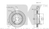 Тормозной диск - (96264591, 96328338) NK 205009 (фото 3)