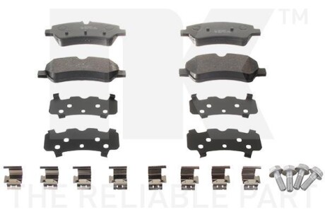 Гальмівні дискові колодки, комплект - NK 222578