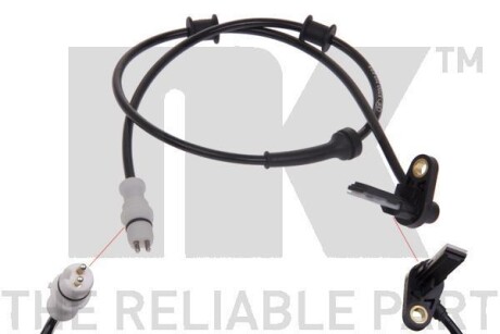 Датчик ABS (задній) Renault Kangoo 1.2-1.9 dCi 03-07 (L) - (6040004810, 8200212695, AB1768) NK 293912