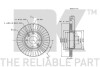 Диск гальмівний невентильований - (40206AX600, 40206AX602, 40206AX603) NK 312264 (фото 3)