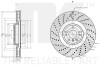 Диск гальмівний невентильований - (1664210912, A1664210912, A1664211600) NK 3133141 (фото 1)