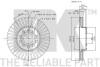 Диск гальмівний невентильований - (1K0615301T, 1K0615301K, 5C0615301A) NK 314788 (фото 3)