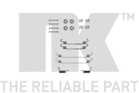 Комплект монтажний гальмівних колодок - (4406070J20, 4406070J28) NK 7922737