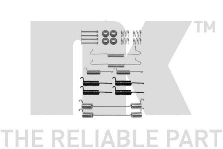Комплектующие, тормозная колодка - NK 7947648