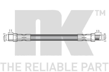 Фото 2 - Тормозной шланг NK 853310