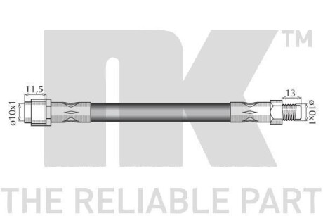 Фото 2 - Тормозной шланг NK 853335