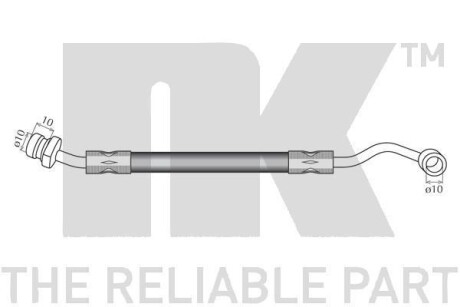 Фото 2 - Гальмівний шланг NK 853480