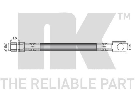 Фото 2 - Гальмівний шланг NK 853654