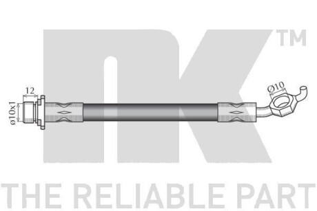 Фото 2 - Гальмівний шланг NK 8545116