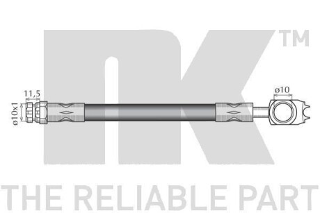 Фото 2 - Гальмівний шланг NK 8547102