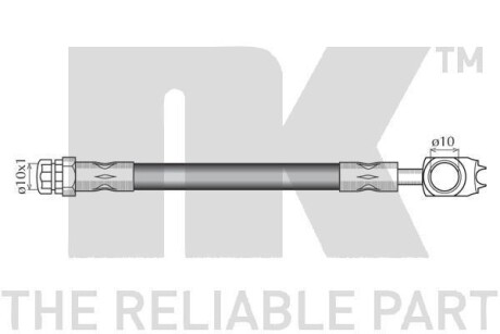 Фото 2 - Тормозной шланг NK 8547170