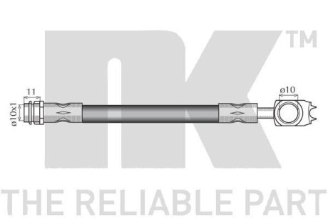 Фото 2 - Тормозной шланг NK 854765