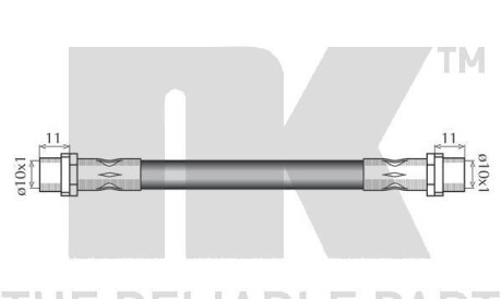 Фото 2 - Тормозной шланг NK 854767