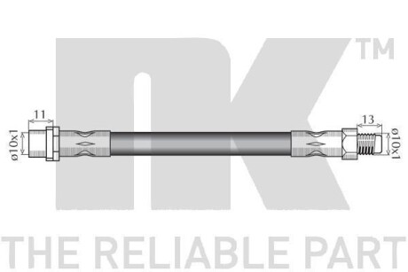 Фото 2 - Тормозной шланг NK 854770