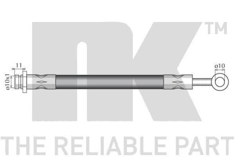 Фото 2 - Гальмівний шланг NK 855015