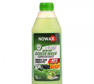 Омыватель зимний Winter Screen Wash concentrate -80°C Лайм 1л - NOWAX NX01170