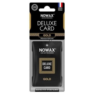 Ароматизатор целюлозний 6 г Delux Card Gold - - NOWAX NX07731